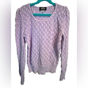 VTG Jolie Crochet Lavender Sweater Top